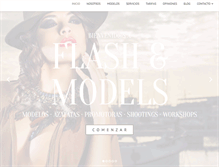 Tablet Screenshot of flashandmodels.com